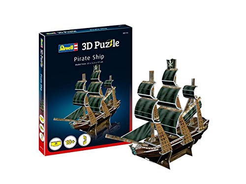 Revell- Nave Pirata Auto 3D Puzzle, Colore Multi-Colour, 00115