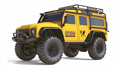 Amewi 22589 Dirt Climbing Suv Safari Spazzolato 1:10 Rc Modello Auto Elettrica Crawler 4Wd Rtr 2 Making, Giallo