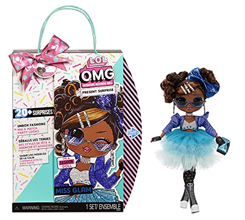 L.O.L. Surprise! Present Surprise-Miss Glam-Bambola Da Collezione Con 20 Sorprese A Tema, Abiti E Accessori Alla Moda, Adatto A Bambini Dai 4 Anni