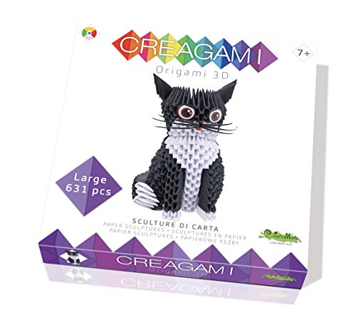 Creativamente- Creagami Gatto Gioco Di Creativita Origami Modulari, Multicolore, 733