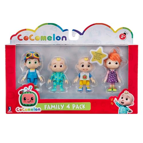 Bandai- Pack Familia Cocomelon Figure, Colore Bianco, Wt00035