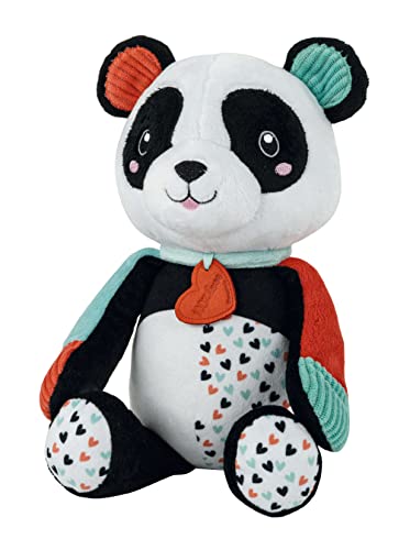 Clementoni Baby For You - 17656 - Love Me Panda, Peluche Neonato - Gioco Prima Infanzia - Giocattolo Neonato Prime Attività - Pupazzo Neonato 100% Lav
