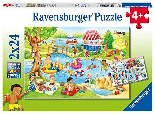 Ravensburger- Puzzle 2X12 Pezzi, Colore Bianco, 05057 4