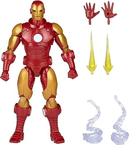 Marvel Hasbro Legends Series, Iron Man Model 70, Action Figure Collezionabile Con Armatura Ispirata Ai Fumetti, Da 15 Cm, Giocattolo Con 4 Accessori, 