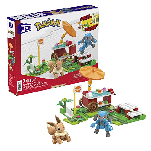 Mega Pokémon - Adventure Builder Picnic Set Di Costruzioni Con 193 Mattoncini E Pezzi Compatibili Per Collegarlo Ad Altri Mondi, Giocattolo E Regalo P