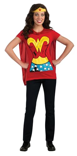 Rubie´S Costume Da Wonder Woman, Con T-Shirt, Ufficiale, Da Donna, Taglia M