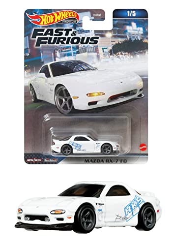 Hot Wheels Fast And Furious Die Cast Car Model Rx-7 Fd Scale 1:64 6 Cm Hkd22