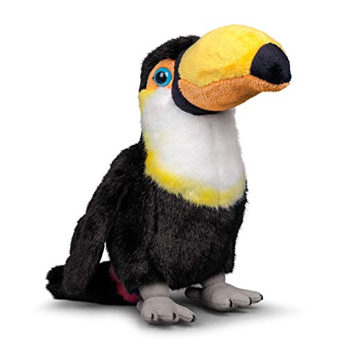 Animigos - Tucano Di Peluche Realistico, 22 Cm