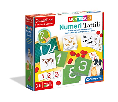 Clementoni - Montessori - Gioco Educativo Per Imparare I Numeri E A Contare Per Bambini 3+ Anni, 16361