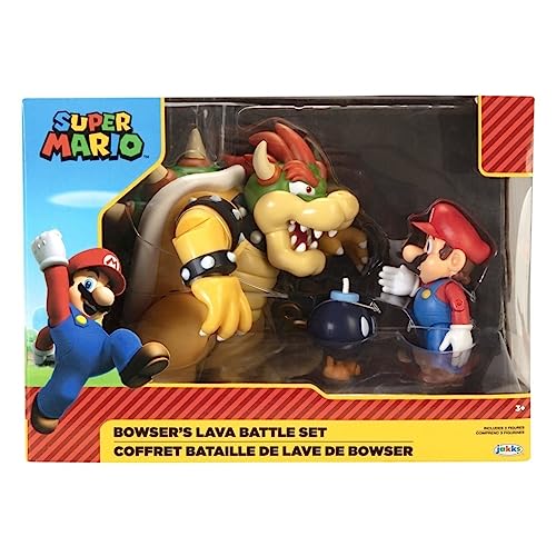 Nintendo Glop Games Bros, Bob Figure Set Diorama Mario Vs Browser-Include Bom-Omb Per Dare Maggiore Emozione, Colore Multicolore, Raffigurazione Origi