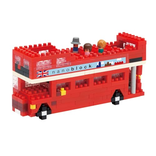 Nanoblock Nan-Nbh080 London Tour Bus Toy, Multi-Colour