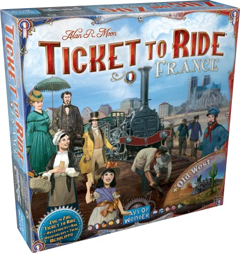 Days Of Wonder , Ticket To Ride France Board Game Expansion , Ages 8+ , For 2 To 5 Players , Average Playtime 30-60 Minutes
