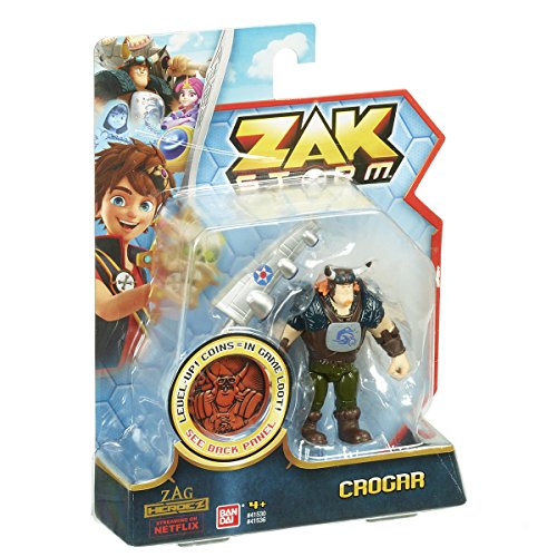 Bandai- Statuetta Articolata Zak Storm, Multicolore, 8 Cm, 41530