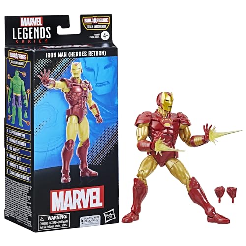 Marvel Hasbro, Legends Series, Iron Man (Heroes Return), Action Figure Da 15 Cm Ispirata Comics