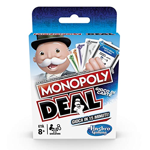 Hasbro Monopoly Deal (Gioco Di Carte, Versione In Italiano), Multicolore, 1 Pacco