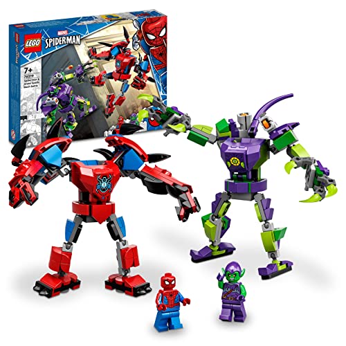 Lego 76219 Super Heroes Battaglia Tra I Mech Di Spider-Man E Goblin, 7+ Anno