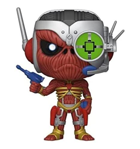 Funko Pop! Rocks: Iron Maiden - Skeleton Eddie - Somewhere In Time - 1/6 Odds For Rare Chase Variant - Figura In Vinile Da Collezione - Idea Regalo -