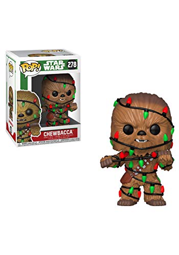 Funko Pop! Bobble: Star Wars: Holiday Chewbacca With Lights - Figura In Vinile Da Collezione - Idea Regalo - Merchandising Ufficiale - Giocattoli Per