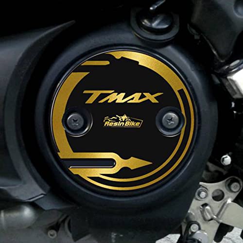 Resin Bike Adesivi Scooter Compatibile Con Yamaha Tmax 500 E 530 2001-2016. Protezioni Carter Variatore Da Urti E Graffi. Coppia Adesivi 3D Resinati -