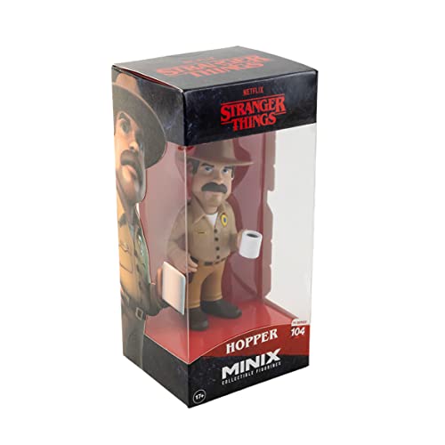 Bandai Minix Stranger Things Hopper #104 - Personaggio Da Collezione 12 Cm