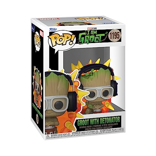 Funko Pop! Marvel: Guardians Of The Galaxy - Groot With Detonator - Groot Shorts - Figura In Vinile Da Collezione - Idea Regalo - Merchandising Uffici