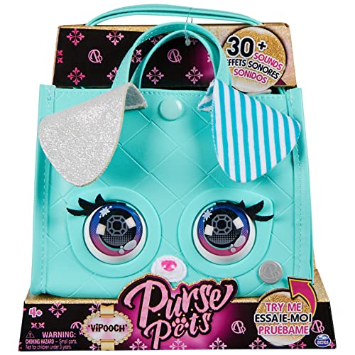 Purse Pets Borsetta Tote Perfect In Versione Cagnolino | Borsetta Interattiva Per Bambina Con Oltre 30 Suoni E Reazioni, Giocattoli Per Bambine Dai 4