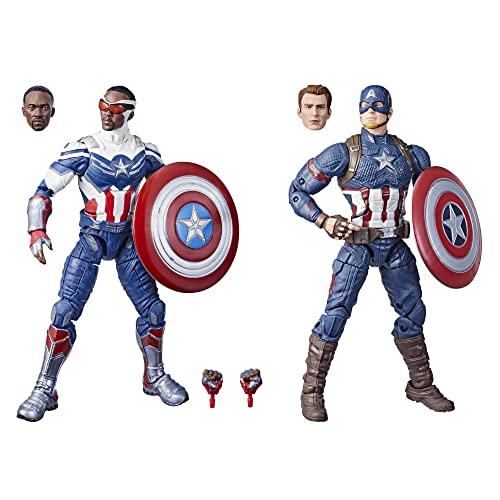 Hasbro Fans - Marvel Avengers Legends - Captain America: Sam Wilson & Captain America: Steve Rogers (Tagteam 2 Pack) (F5880)