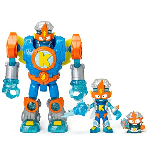 Superthings Superbot Kazoom Power - Robot Articolato Con Accessori Da Combattimento, 1 Kazoom Kid Esclusivo E 1 Superthing