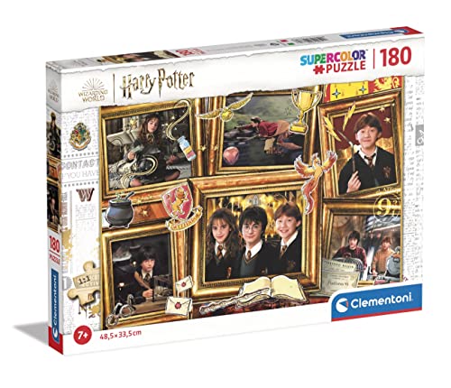 Clementoni- Harry Potter Supercolor Potter-180 Pezzi Bambini 7 Anni, Puzzle Cartoni Animati-Made In Italy, Multicolore, 29781