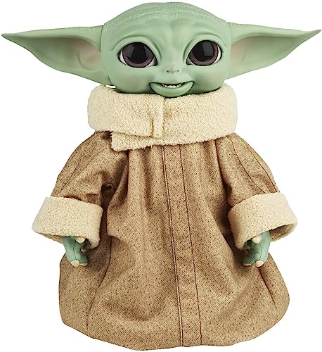 Star Wars, Hasbro Grogu Golosone Galattico, The Child Animatronico Da 23.5 Cm Con Oltre 40 Combinazioni Di Suoni E Movimenti E Accessori Interattivi,
