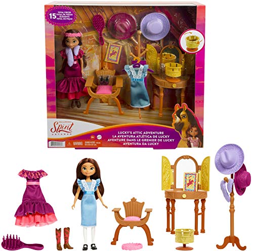 Spirit-Playset Cameretta Di Lucky Con Bambola E Tanti Accessori,Giocattolo Per Bambini 3+Anni, Gxf54