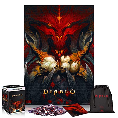 Diablo: Lord Of Terror | Puzzle 1000 Pezzi | Puzzle Adulti E Adolescenti | Include Poster E Borsa | 68 X 48 | Videogioco | Perfetto Per Natale E Regal
