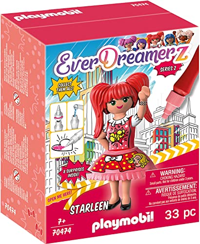 Playmobil Everdreamerz 70474 Starleen, Comic World, Con Water Pen, 7 Anni
