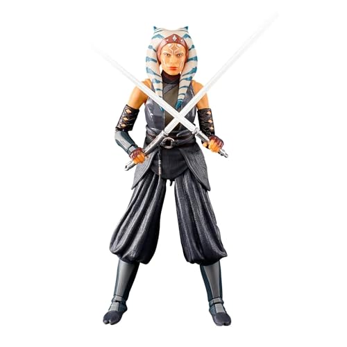 Star Wars Hasbro The Black Series - Ahsoka Tano, Action Figure In Scala Da 15 Cm Ispirata Alla Serie The Mandalorian, Giocattoli Per Bambini Dai 4 Ann