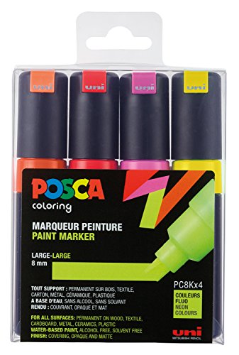 Uni-Ball – Marcatore Uni Posca Con Ampia Punta A Scalpello