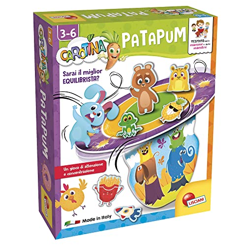 Lisciani Giochi- Carotina Patapum, Gioco Action Di Attenzione, Multicolore, 97074