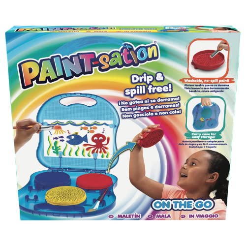 Goliath, Pant Sation, On The Go, Valigetta Con All'Interno Tempere Lavabili, Con Portapennelli, Supporto Per Fogli, Per Bambini Dai Tre Anni In Su