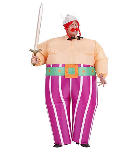 "Viking" (Airblown Inflatable Costume, Belt, Helmet With Plaits) (4 X Aa Batteries Not Included) - (One Size Fits Most Adult)