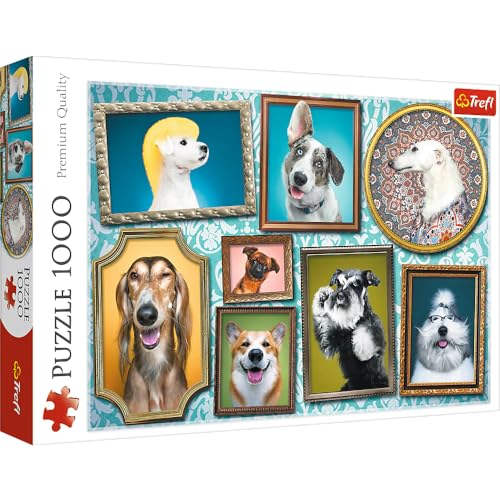 Trefl-Cani Felici 1000 Elementi, Qualità Premium, Per Adulti E Bambini Da 12 Anni Puzzle, Colore, Fröhliche Hunde