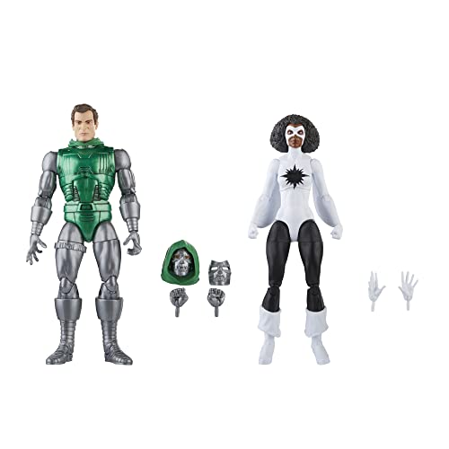 Marvel Hasbro, Legends Series, Captain Vs. Dottor Destino, 60O Anniversario Degli Avengers, Action Figure Collezionabili Per Adulti Da 15 Cm