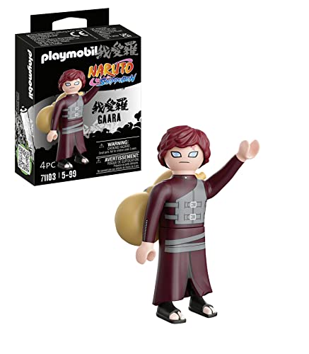 Playmobil Naruto Shippuden 71103 Gaara, Per Grandi E Piccoli Appassionati Di Manga E Anime, Con Dettagliati Accessori, Set Da 4 Pezzi, Dai 5 Anni In S