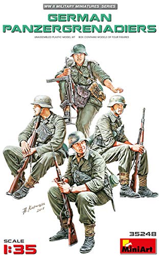 Miniart 35248 German - Personaggi Per Grenadiers, Colore: Grigio