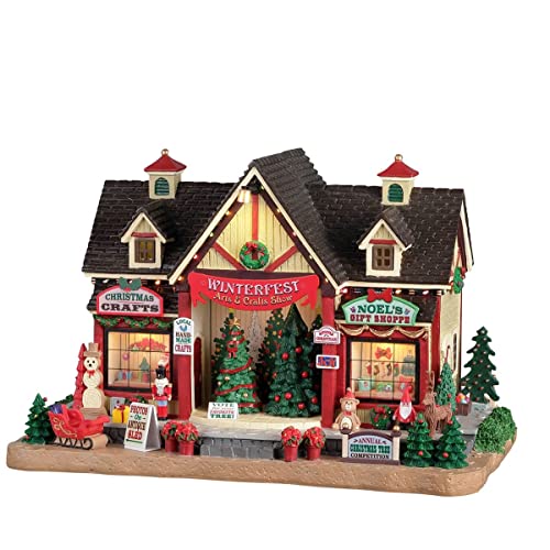 Lemax- Caddington Village Lighted Building: Winterfest Arts & Crafts Show, Multicolore, 25865-Uk