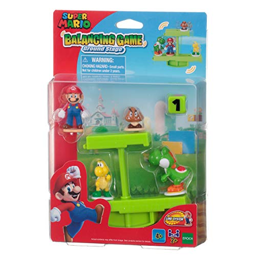 Epoch Games - 07358, Super Mario Balancing Game Ground Stage, Colore Verde