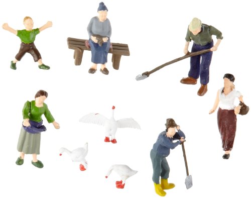 Noch Ancora 15629 - Agricoltori 6 Personaggi + 3 Animali + Accessori