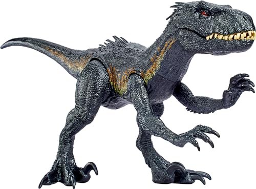 Jurassic World: Il Regno Distrutto - Indoraptor Supercolossale, Dinosauro Gigante Lungo 90+ Cm E Alto 41 Cm, Inghiotte Fino A 20 Mini Action Figures,