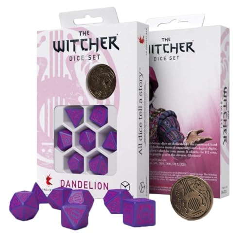 Q-Workshop Wda3R - The Witcher Dice Set: Dandelion - The Hearts' Conqueror (7)
