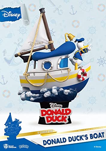 Beast Kingdom, Donald Duck'S Boat Diorama Stage 029 D-Stage Figure, Multicolore