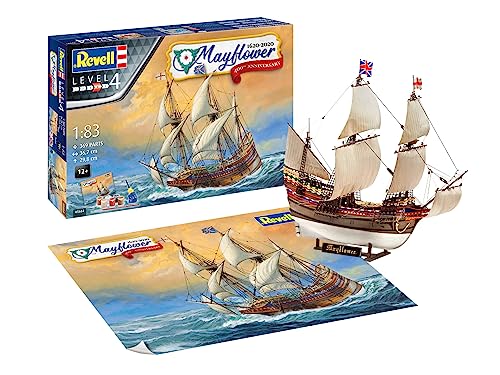 Revell-5684 Revell 05684 Mayflower 400Th Anniversary-Modellino Di Nave In Scala 1:83, Multicolore, Rv05684