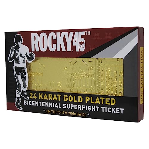 Fanattik- Billet De Combat Golden Rocky En Édition Limitée, Rocky-101G, Multicolour